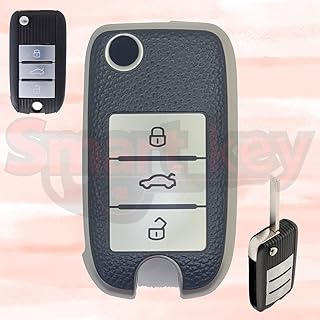 TPU SILVER Car Key Case Cover FOR MG MG6 ZS HS EV EZS EHS - غلاف (كفر) ريموت فضى مصنوع من مادة البولي يوريثان لسيارات ام جى