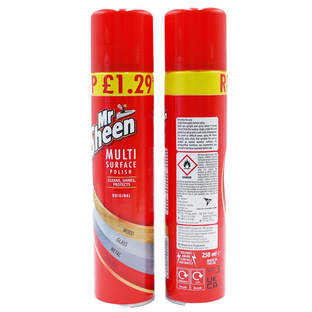 Mr Sheen Multi-Surface Original Polish Spray PMP 250ml