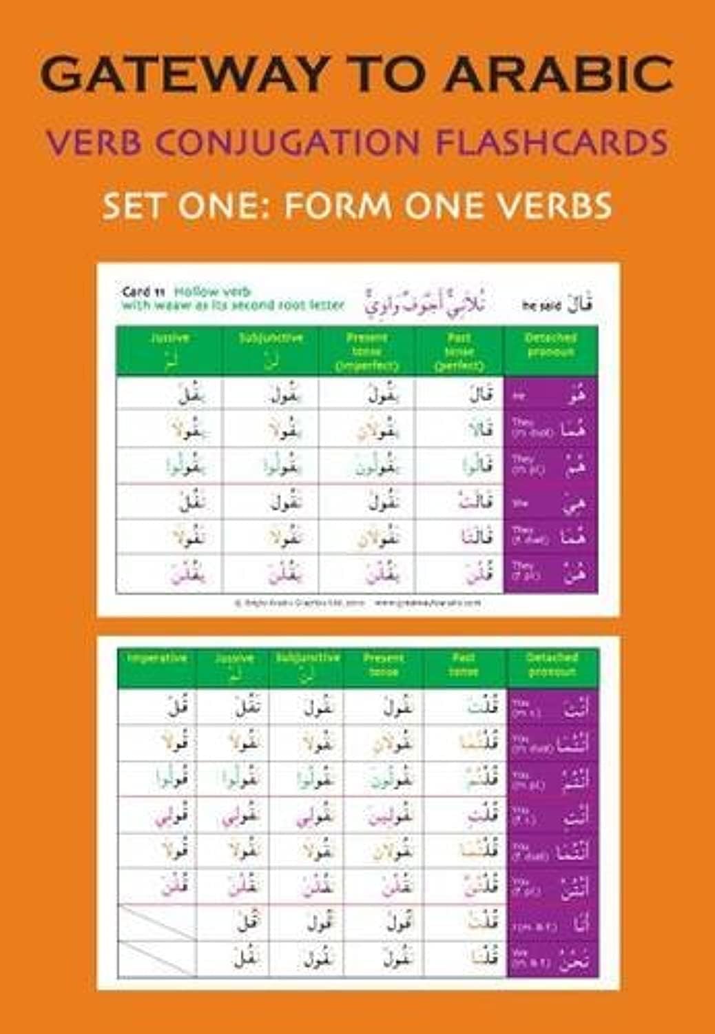 Gateway to Arabic Verb Conjugation Flashcards: Set One: Form One Verbs: 1