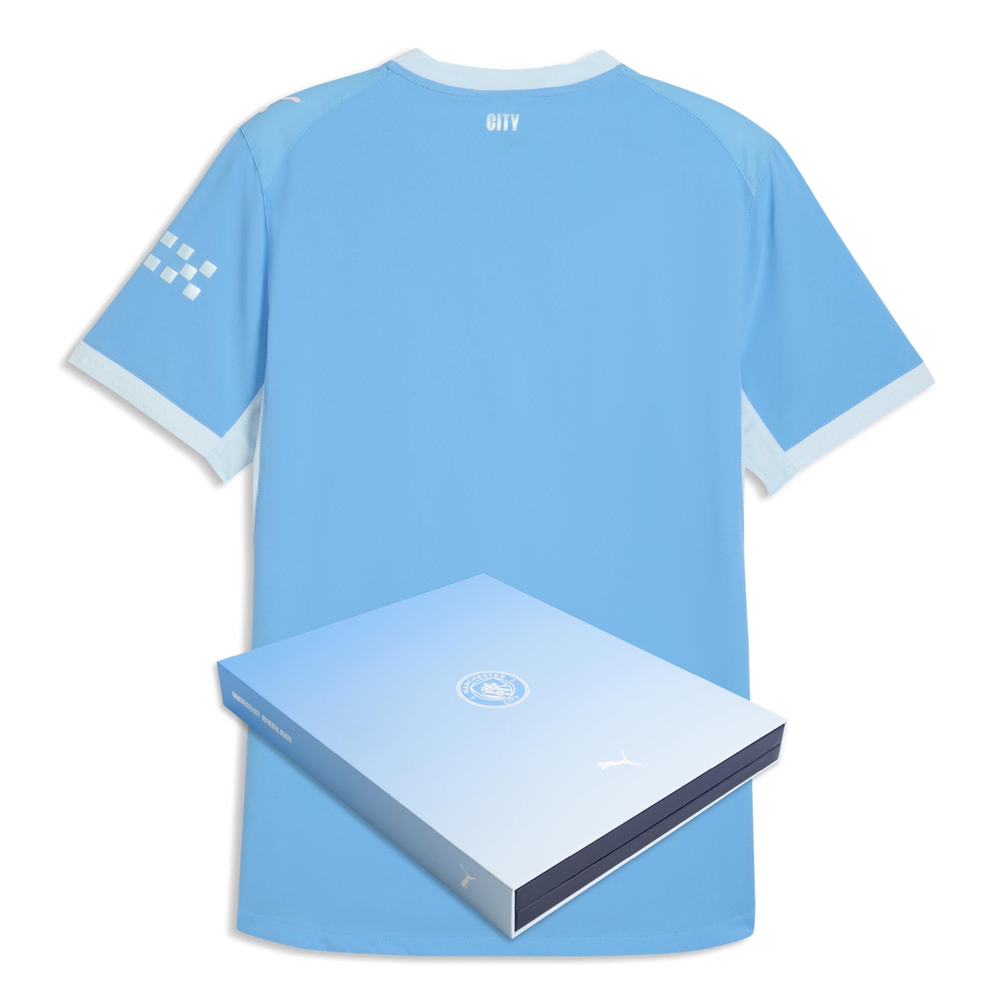 PUMA Herren Manchester City Authentisches Heimtrikot 2026/27 - Blau | Inklusive Geschenkbox; schmale Passform; kurze Ärmel; leichtes ULTRAWEAVE-Material; atmungsaktiv