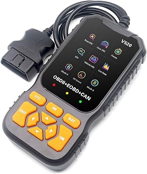 OBD2 Scanner Diagnostic Tool, Reads and Clears Faults, Car Diagnostic Scan Tool OBDII Scanner Live Data with Vehicle I/M Readiness - Works for All OBDII Compliant Cars