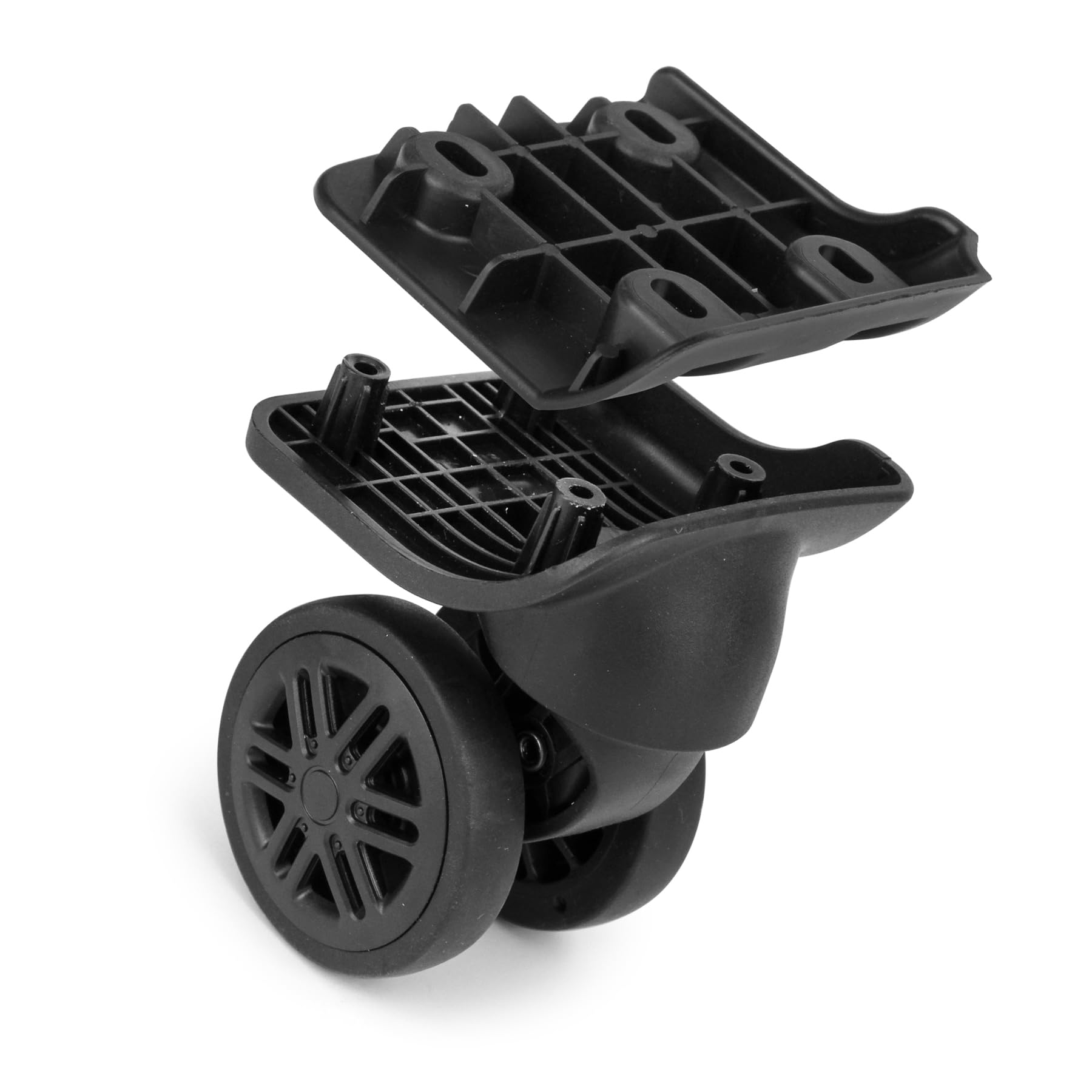 4 Roues De Rechange Pour Valise Taille S - Pivotantes 360°, Silencieuses, PVC Durable - Avec Vis Et Tournevis Inclus