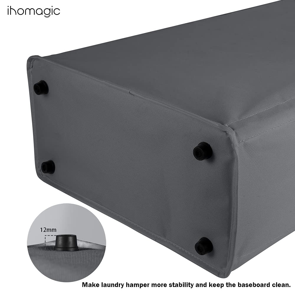 Cesto Della Biancheria Pieghevole Con Manici - 45L Blu Scuro, Per Bucato E Conservazione - Foto 8