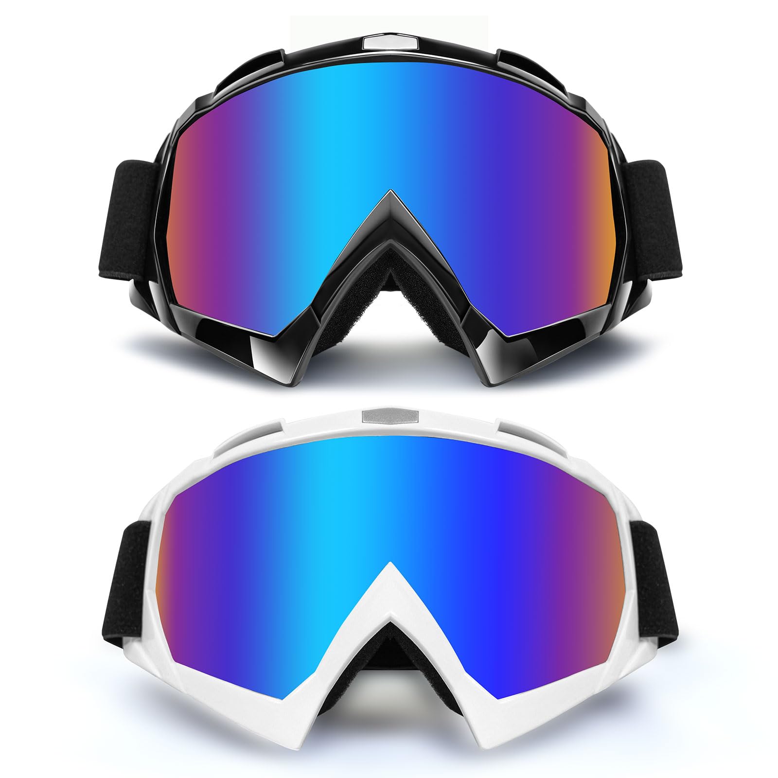 YOHOG 2-Pack Motorcycle Motocross Goggles
