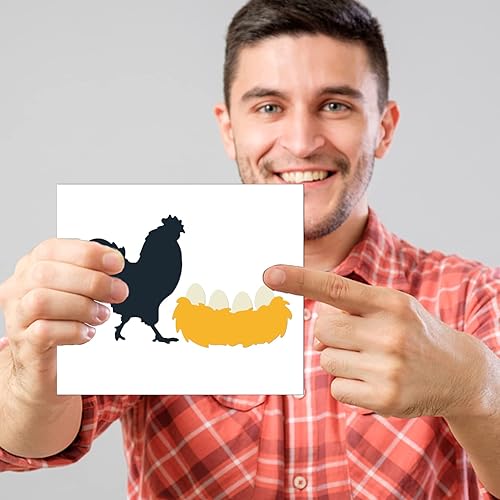 Miniatura 5 de GLOBLELAND Troqueles de corte de pollos divertidos animales de granja, troqueles de gallo para hacer tarjetas, álbumes de recortes, papel de