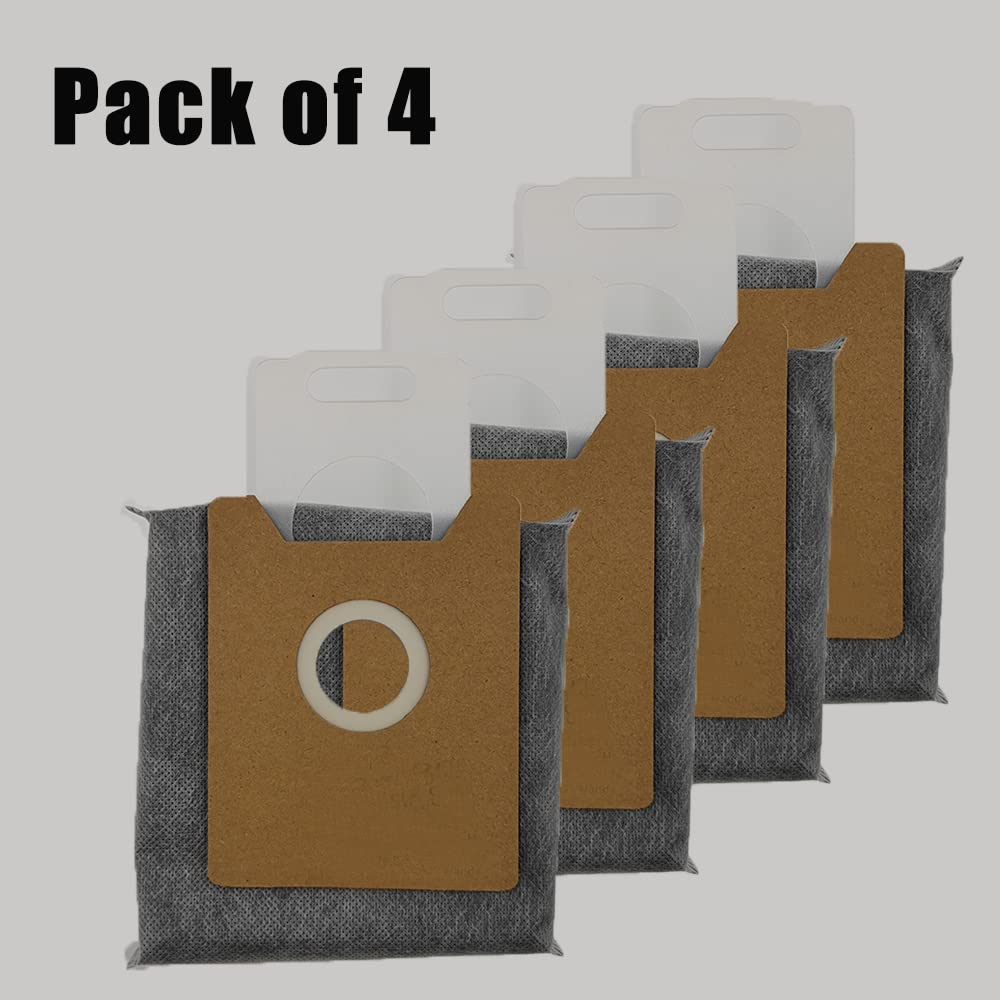 Pack of 4 Robot Vacuum Filter Bags Vacuum Cleaner Replacement Dust Bags
