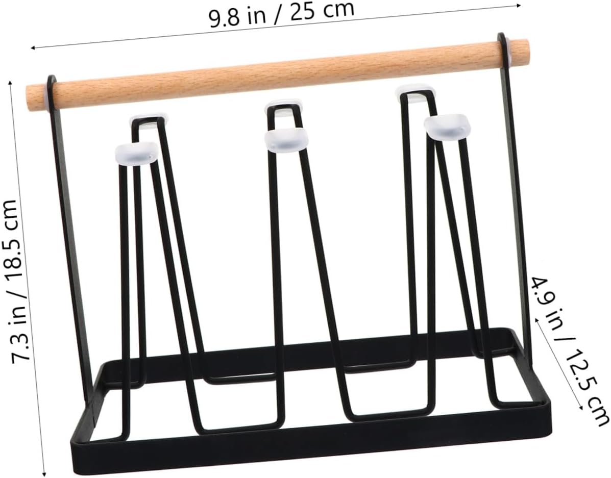 Cabilock 1pc Home Tabletop Cup Drainer and Drying Rack for Mugs and Glasses Efficient Storage for Kitchen Organization