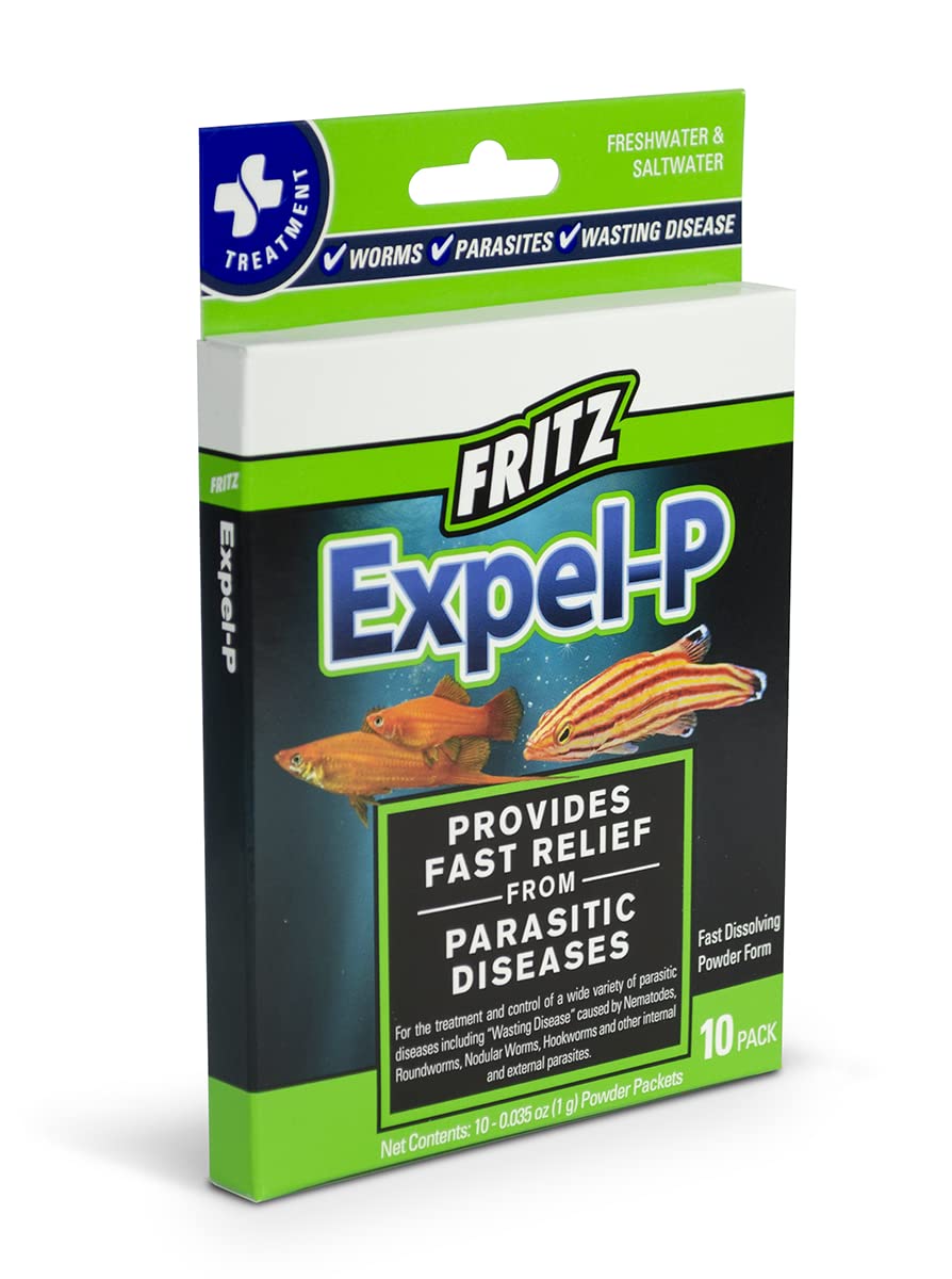 Expel-P | Size: 10 Packets | Aquarium Deworming Fish Medicine | Indian Fish Monsters (IFM)
