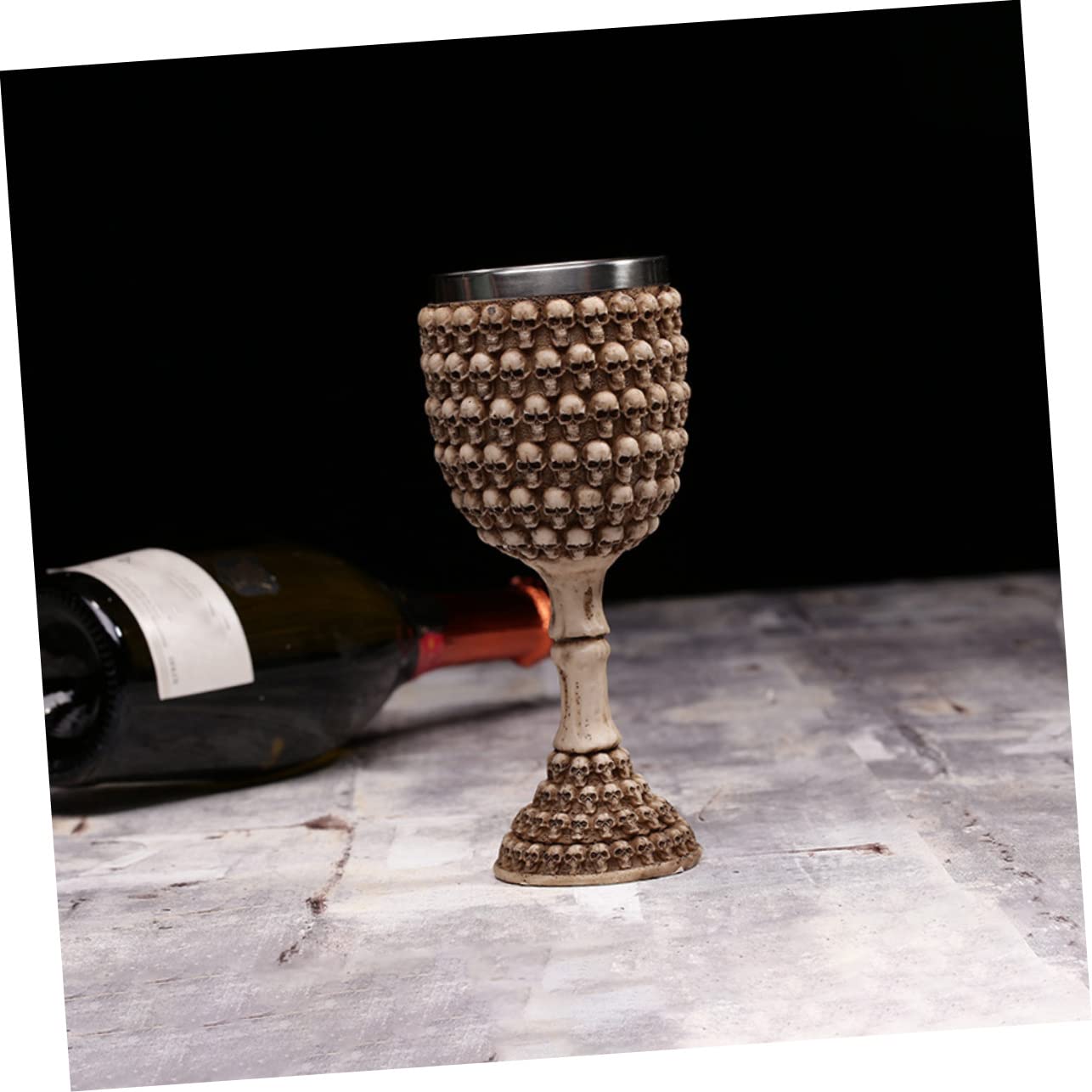 Ciieeo 2 Pièces gobelet inoxlm couvert wine glasses - Verre à liqueur verres à vin tasse à liqueur multifonction verre à accessoire Acier inoxydable