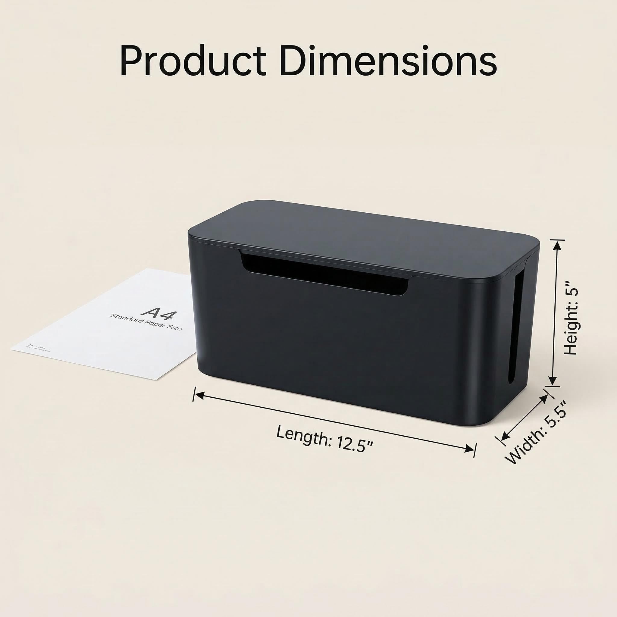 Cable Management Box - Organize Your Desk! -3