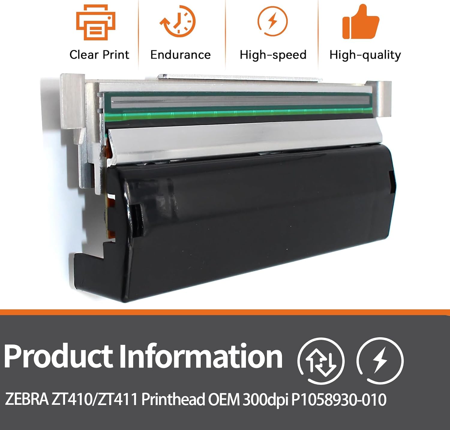 P1058930-010 New Printhead for Zebra ZT410 ZT411 Thermal Barcode Printer |High-Class-Replace| 300dpi
