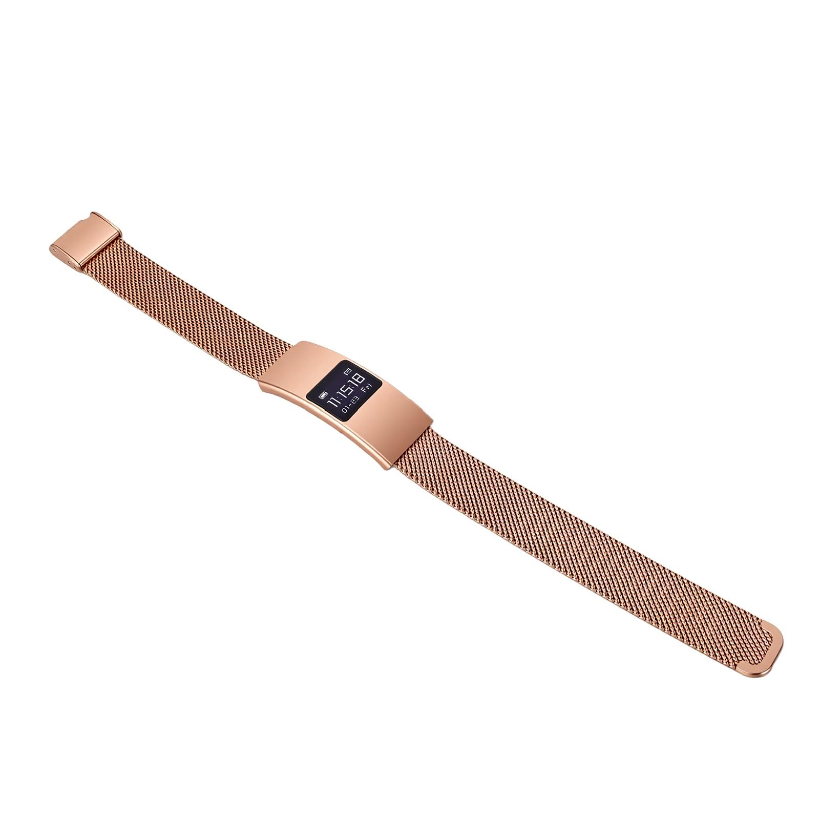 Tosuny Bracciale Intelligente con Cinturino Impermeabile IPX8 e Acciaio | Bluetooth 5.3, Batteria da 33 MAh, Monitor da Fase del Sonno, Controllo Remoto della Fotocamera, 9 modalità Sport
