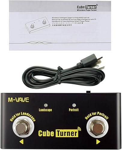 Miniatura 7 de Cubo Turner Page Turner Pedal Recargable Music Sheet Turner Soporta Conexión Looper