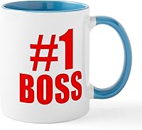 Vista 108 de CafePress Number 1 Boss Mugs 11 oz (325 ml) Ceramic Coffee Mug