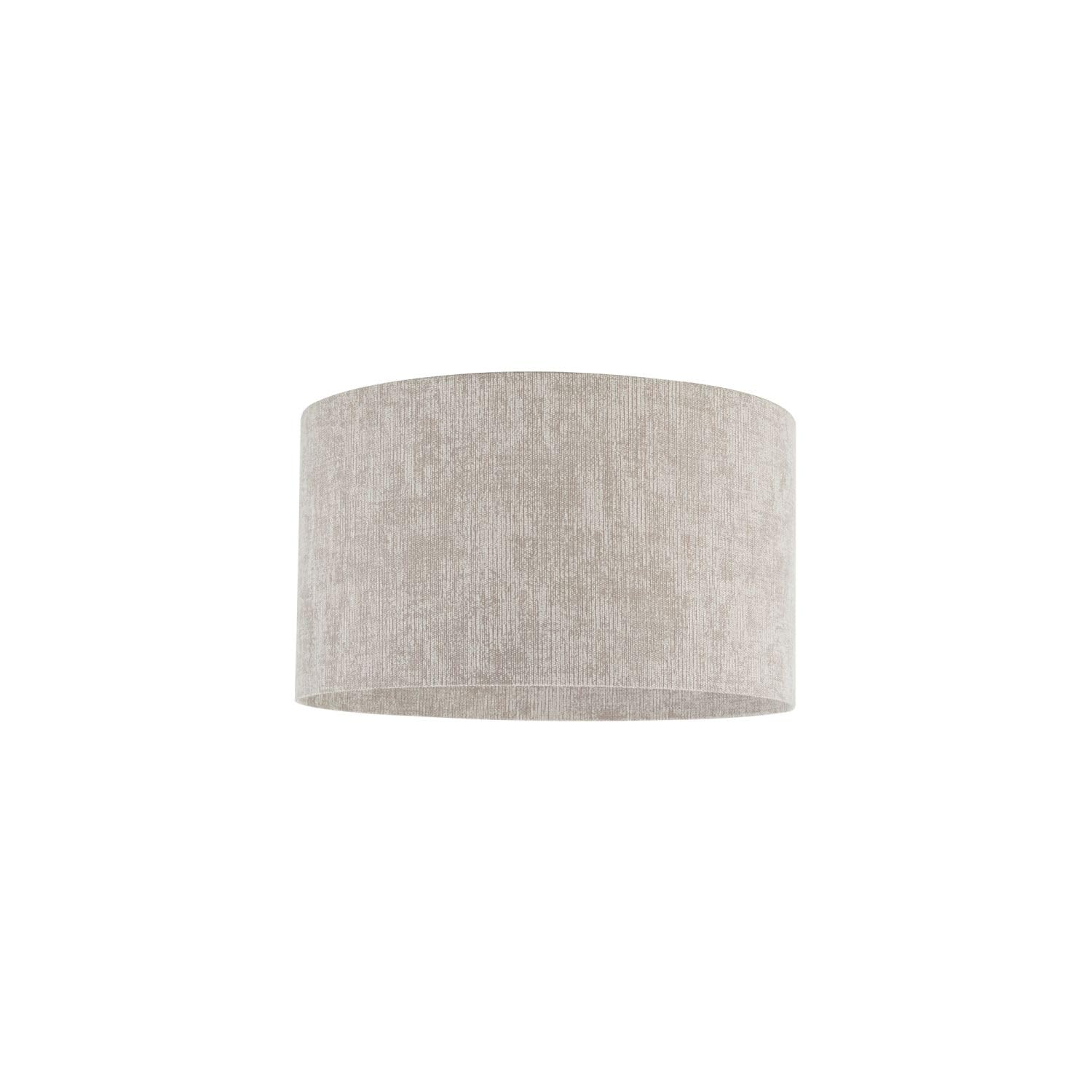Licht-Erlebnisse Deckenleuchte Beige Stoff Modern Wohnzimmer Esszimmer Schlafzimmer E27 rund blendarm gemütlich B:35 cm Deckenlampe Stoffschirm