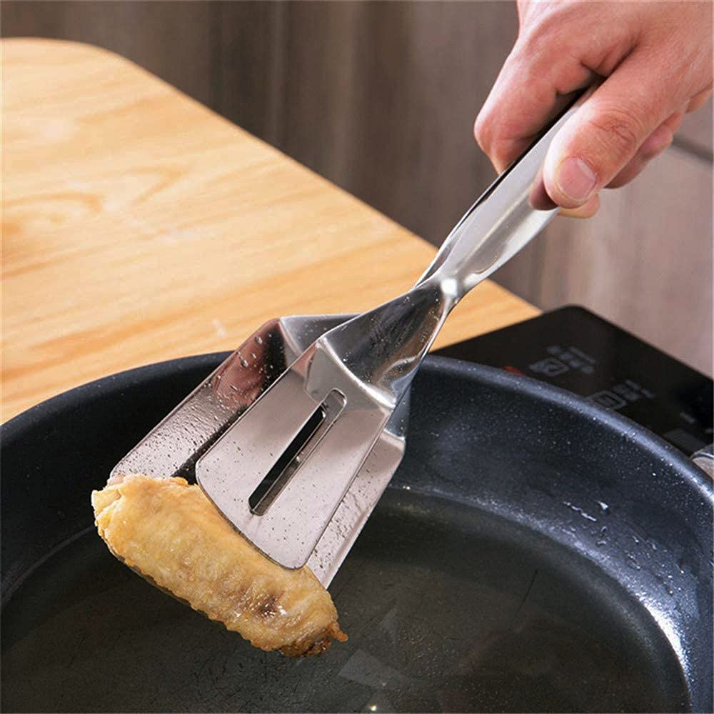 Pinza Per Barbecue In Acciaio Inox - Pinza Per Bistecche, Hamburger, Pesce (26cm) - Foto 6