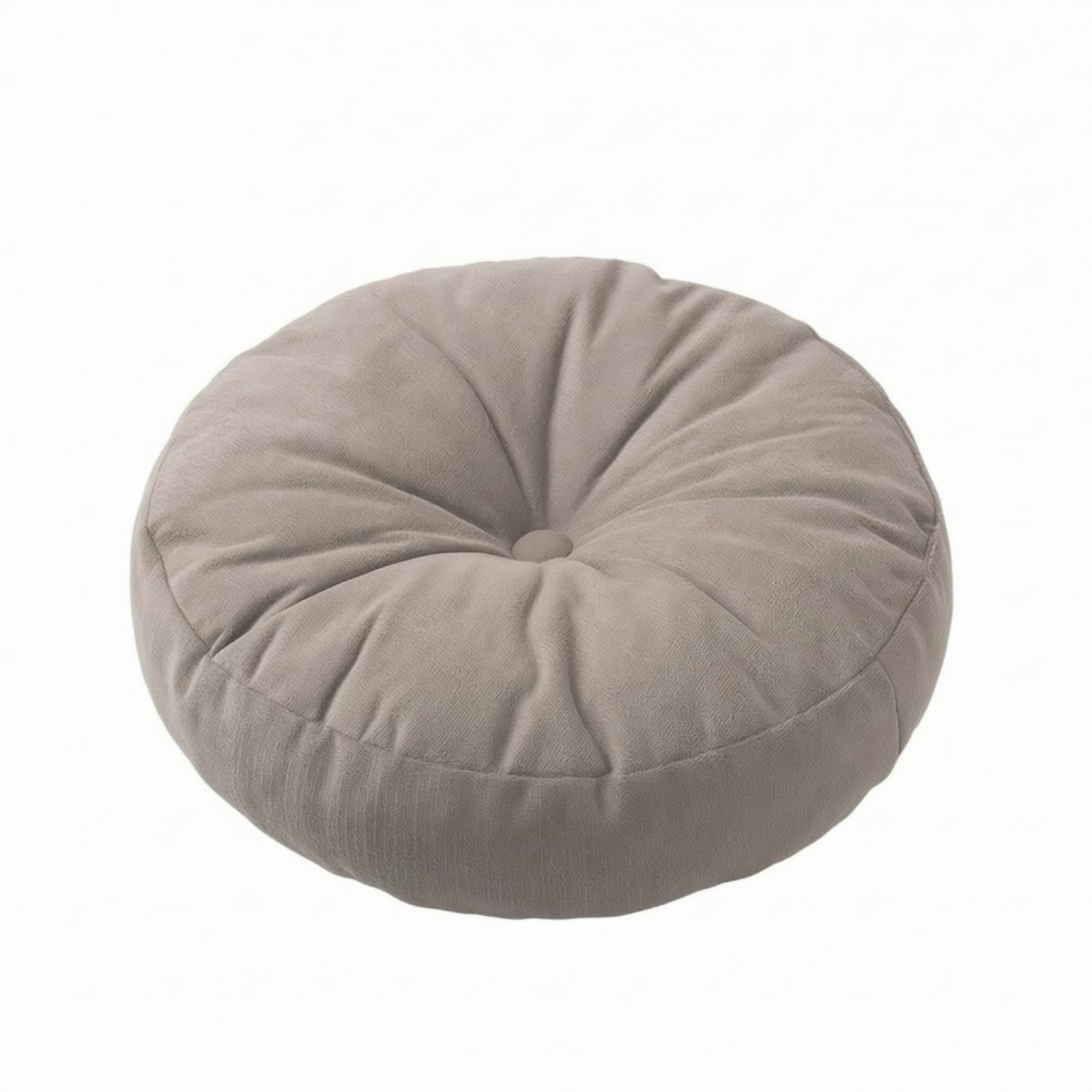 Gralara Cojín Tatami Suave Almohada Suelo Flexible para Meditación, Gris Esmalte, Diámetro 50 50cm No Desmontable