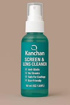 Kanchan Screen & Lens Cleaner, 50 ml, Anti-Static, No Streaks, Safe for Coatings