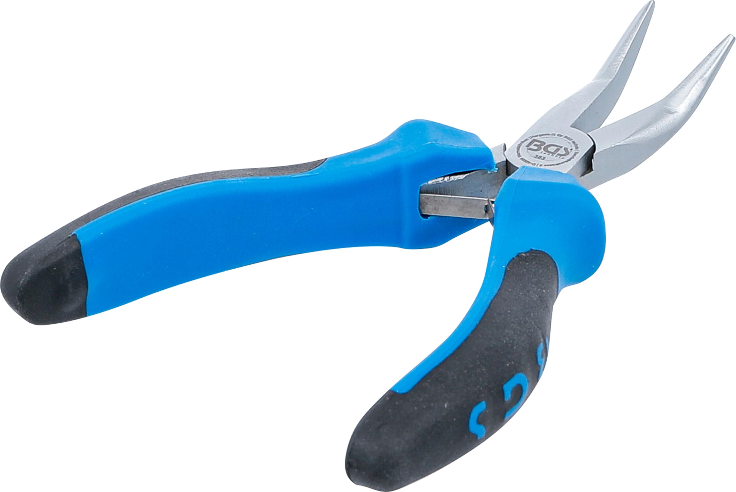 BGS 383 | Pinza di precisione per elettronica | curva | con molla | 138 mm