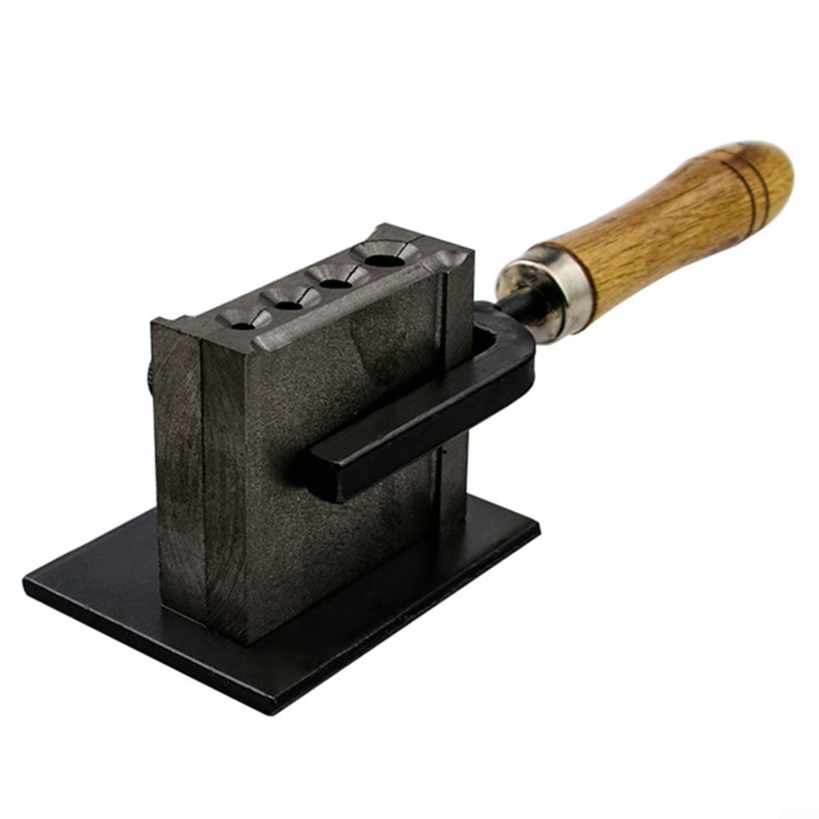 Lingot en métal réversible pour moulage en aluminium doré, argent, cuivre, aluminium, 4 tailles de cavité de 4 à 8 mm, plaque plate, outil de fabrication de bijoux, outil de raffinage 164 x 30 x 18 mm