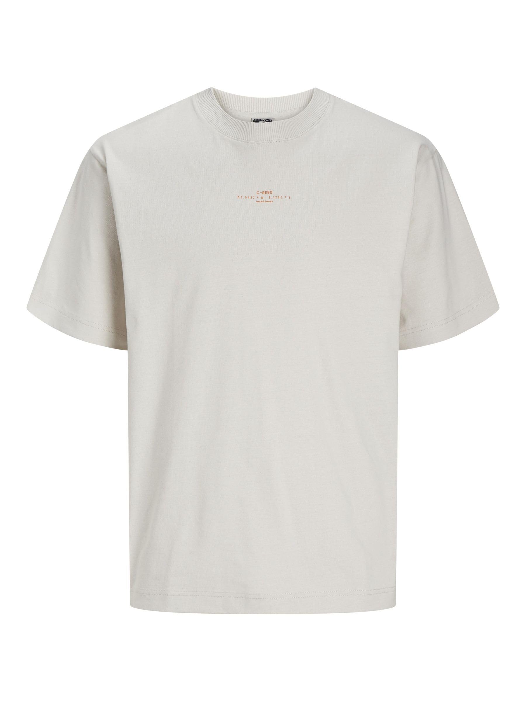 JACK&JONES JCOSOLARRIZE Tee SS Crew Neck LN, Moonbeam, XL