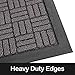 Sierra Concepts Heavy Duty 2-Pack Front Door Mat - Welcome Rug Doormat - Floor, Indoor Outdoor Entrance Mats, Entryway, Inside Outside Waterproof, Porch, Garage, 30