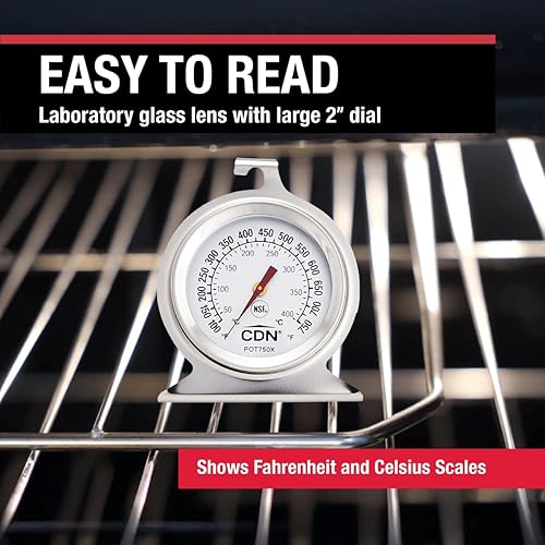 Vista 5 de CDN DOT2 - ProAccurate Termómetro para horno certificado NSF, ProAccurate termómetro de horno para altas temperaturas