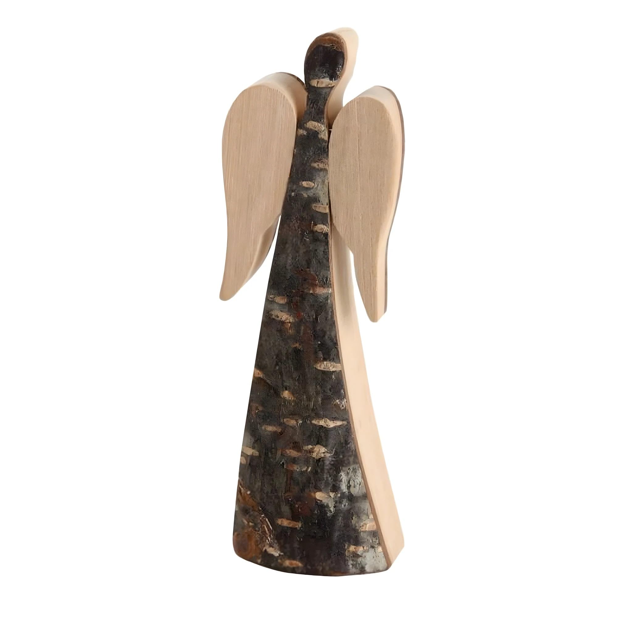 Dolfi | Angels in Bark 9 cm 9 cm | Natural Wood in Val Gardena | Nativity Figure