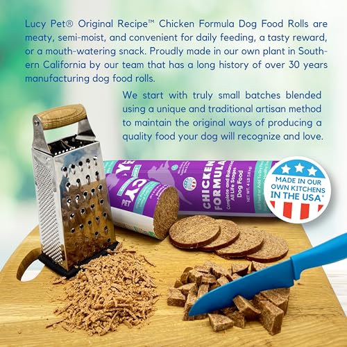 Image of Lucy Pet Products Chicken Formula Dog Food Rolls, 2.75oz /36 Count Box (100600072)