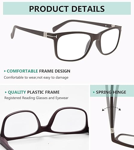 Miniatura 5 de Eyekepper Gafas de lectura de transición para lectores fotocromáticos para hombres y mujeres