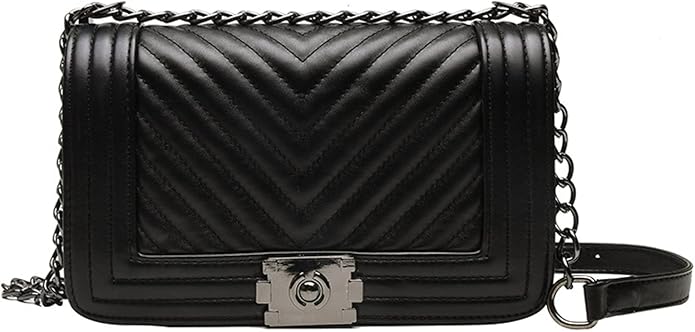 Quilted shoulder bag black Clearance