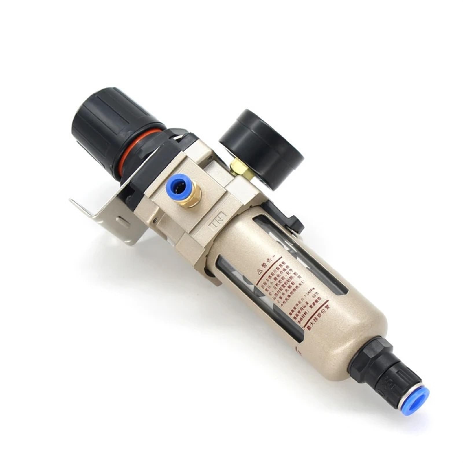 AW2000-02 - Filtro de aire de 1/4 regulador regulador de presión, separador de aceite y agua, procesador fuente para compresor, 1 unidad (Aw3000-02)
