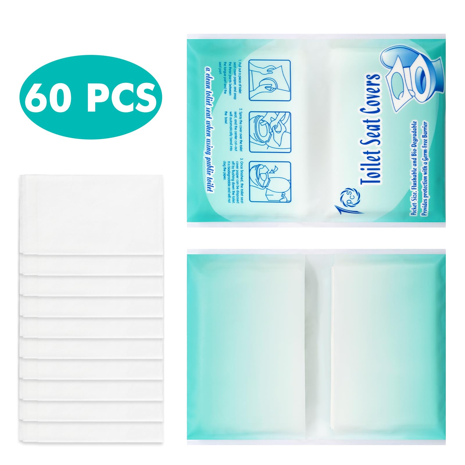 Copriwater usa e getta biodegradabili 42x35cm adulti bambini