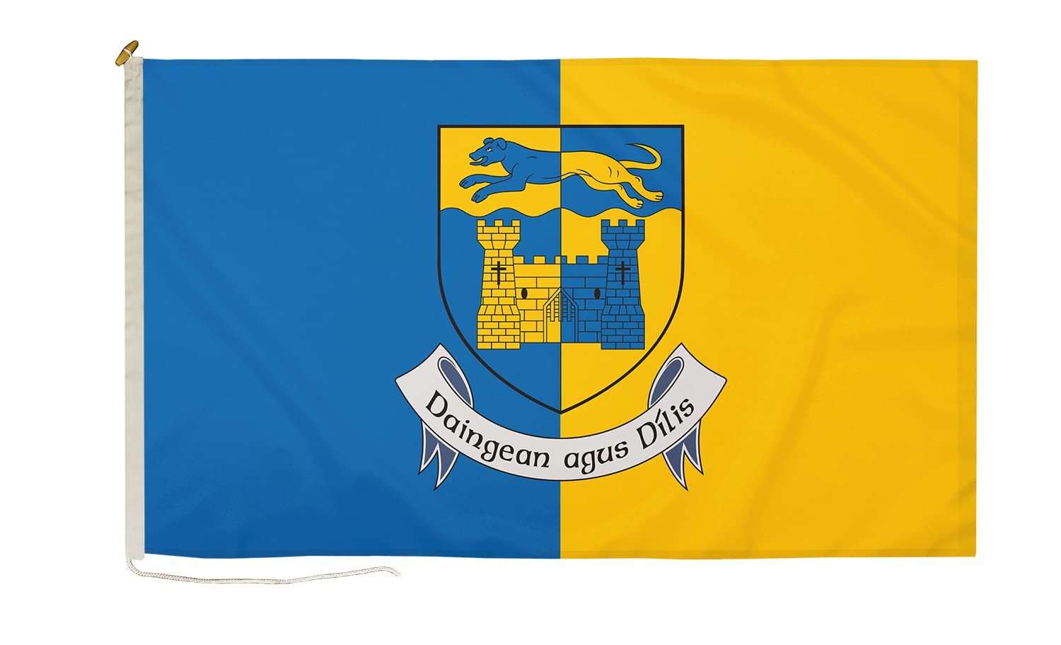 DuraFlag Longford Small Courtesy 20x12" Rope and Toggled Premium Quality 50x30cm Flag