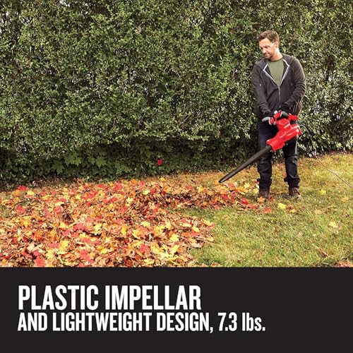 Image of CRAFTSMAN Leaf Blower, Leaf Vacuum and Mulcher, 3-in-1 Backpack Blower, Up to 230 MPH, 12 Amp, Corded Electric (CMEBL700)