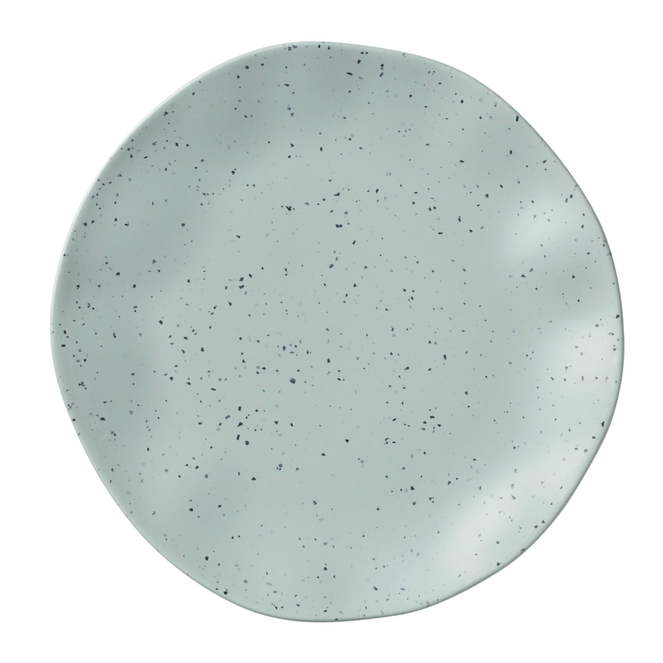 Oneida 895952 Terrazzo Melamine Mint 12-częściowy zestaw zastawy stołowej, lekki materiał melaminy