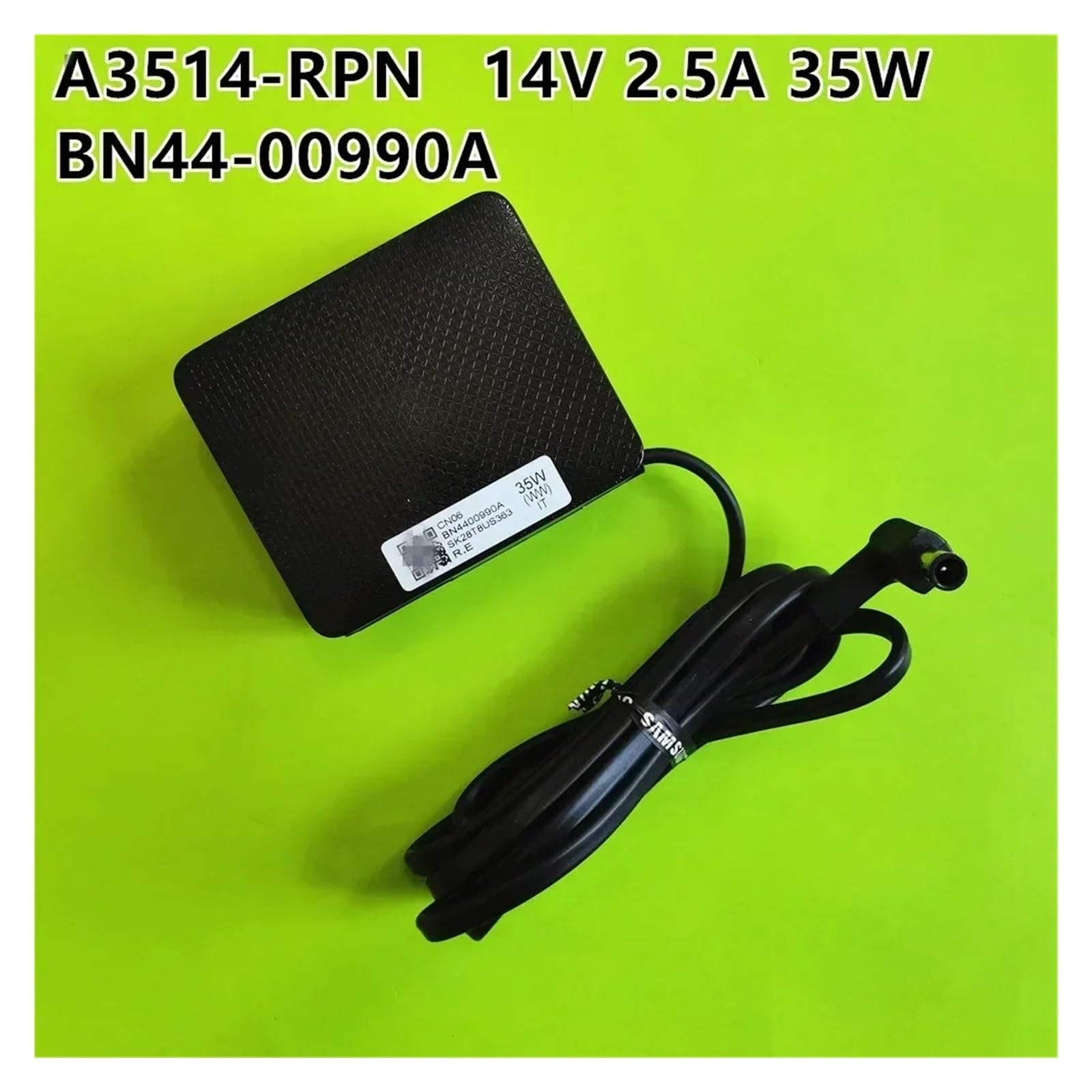 Cavo Adattatore TV A3514_RPN Caricabatterie Alimentatore CA BN44-00990A, Compatibile For Monitor Samsung, 35 W 14 V 2,5 A C24RG52FQC 50FQN LC32F391FWNXZA Gruppo Cavi