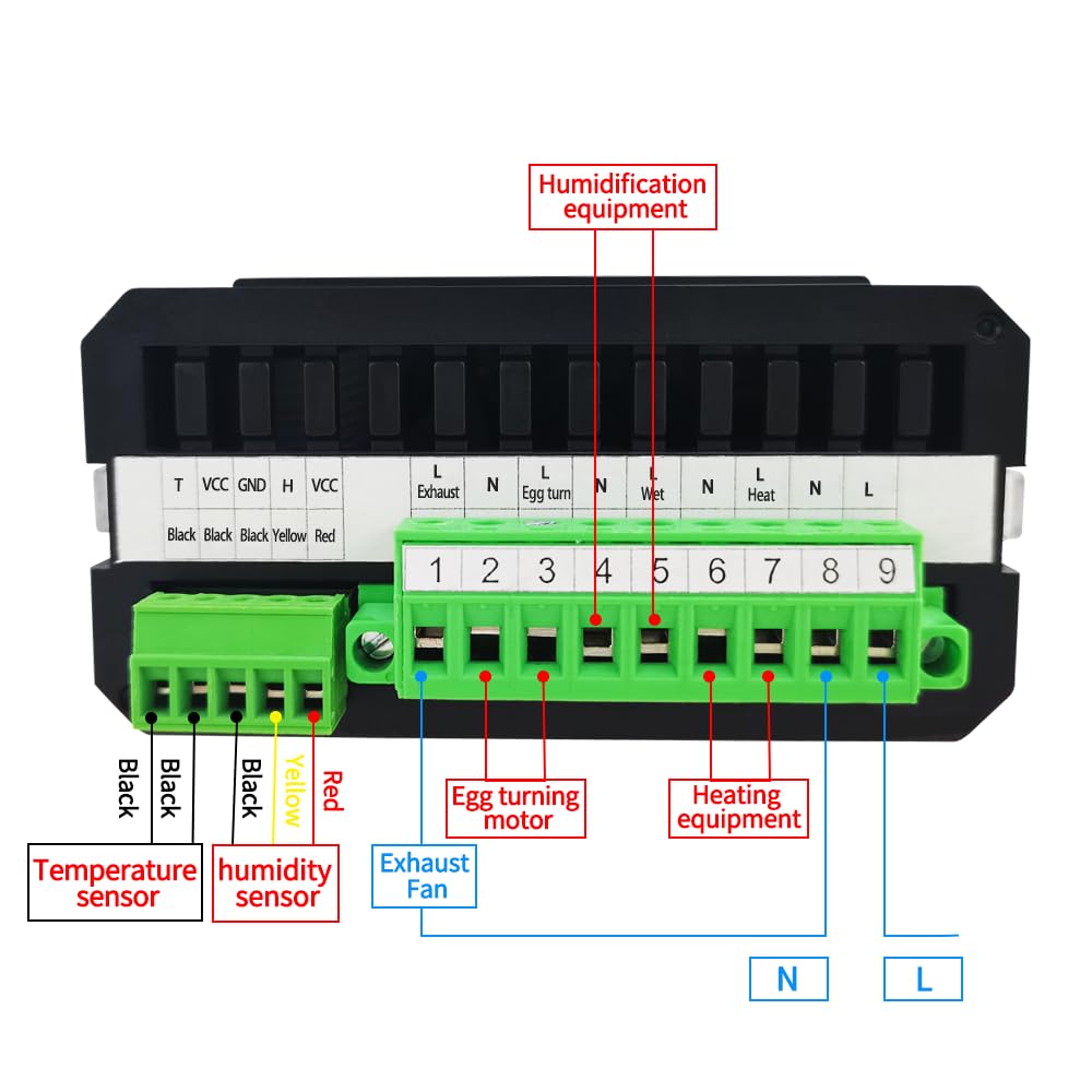 Contrôle de la température et de l'humidité Accessoires incubateur d'œuf HT-10 Thermostat numérique