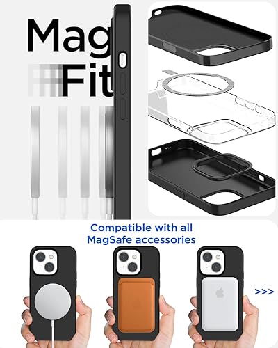 Miniatura 6 de AICase Funda para iPhone 14 con protección completa del lente de la cámara + patrón de perro 3D, de silicona femenina linda probada en caídas de 10