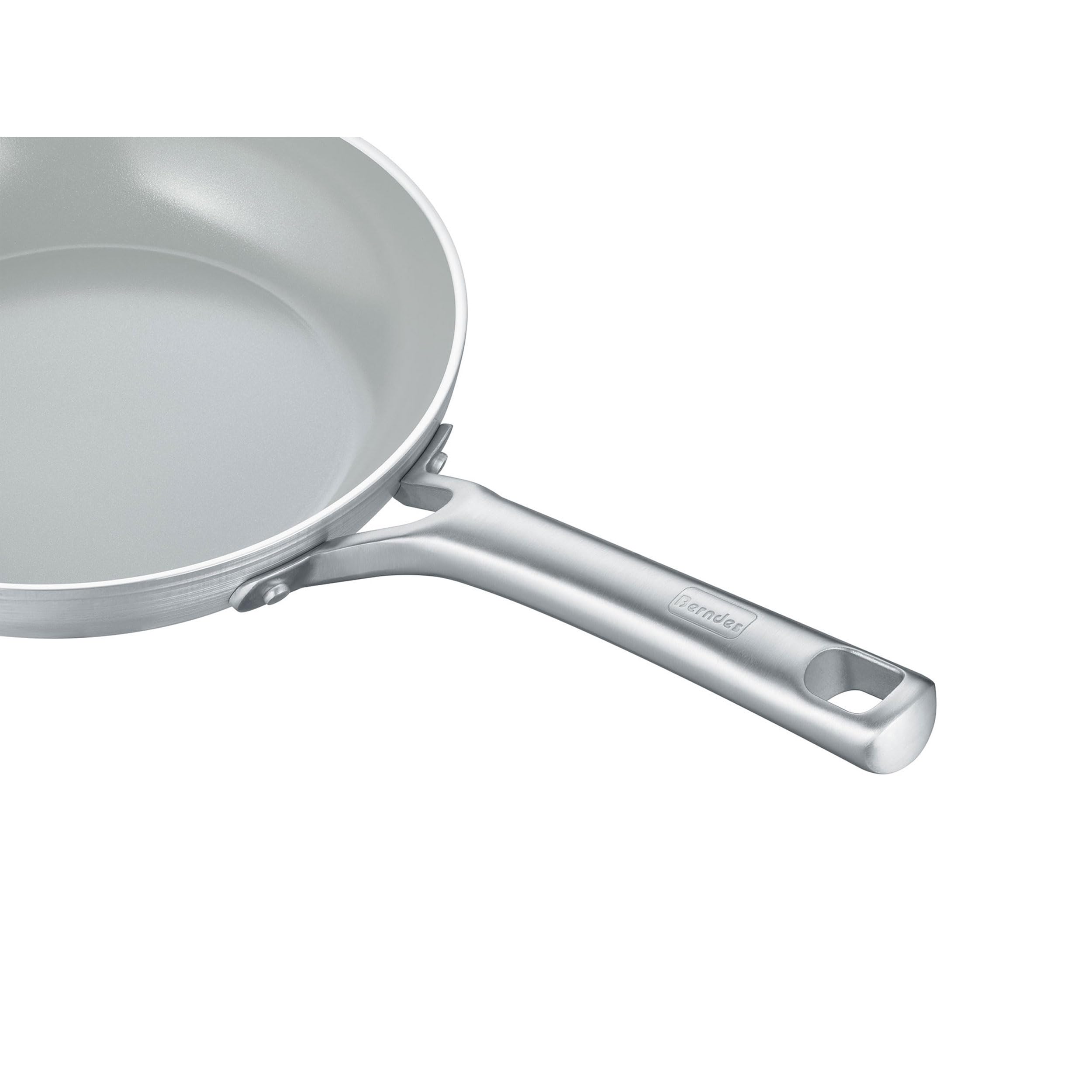 Berndes Wok wegetariański 28 cm, aluminium, z recyklingu, szary – b.free