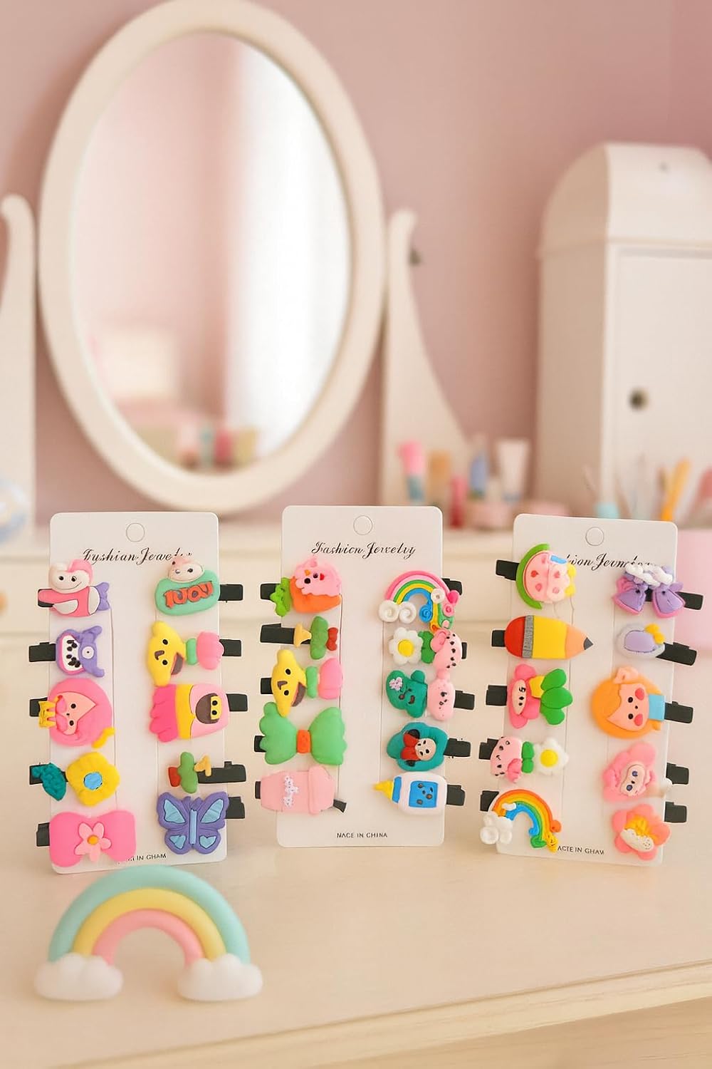 Prime Nest Store Imported Baby Hair Clips | Mix Pattern Cute Hair Clips for Kids & Girls | Fancy Hair Clip Combo Set | Best Birthday Gift for Girls Pack of 3 Set (10 Pieces Each)