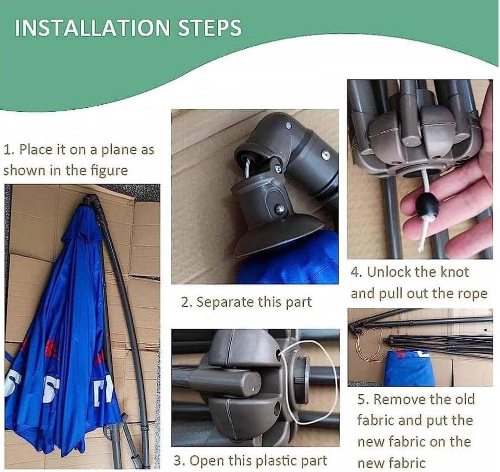 Patio Umbrella Replacement Canopy Replacement Umbrella Covers Umbrella Replacement Top for Garden Backyard Pool Umbrellas Cantilever Parasols