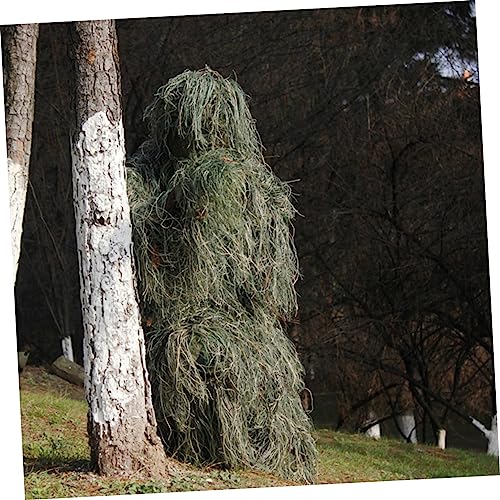 PACKOVE 1 Conjunto/5 Peças Roupa De Camuflagem De Folha Roupas De Selva Roupa De Camuflagem Floresta