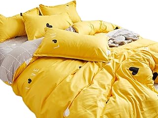 BNBO-L Dorm Room Bedding, Lovely Print Pattern Big Quilt Keep Warm Fluffy Quilt Cotton Double Quilt Nine Piece Set Bed Linings (Color : 5KG, Size : 150 * 200CM)
