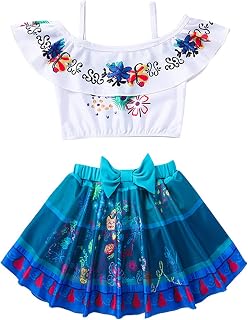 Girls Encanto Bathing Suit 2 Pieces Mirabel Bikini Isabela Swimsuit Madrigal Family Adventure Swimwear Beach Tankini