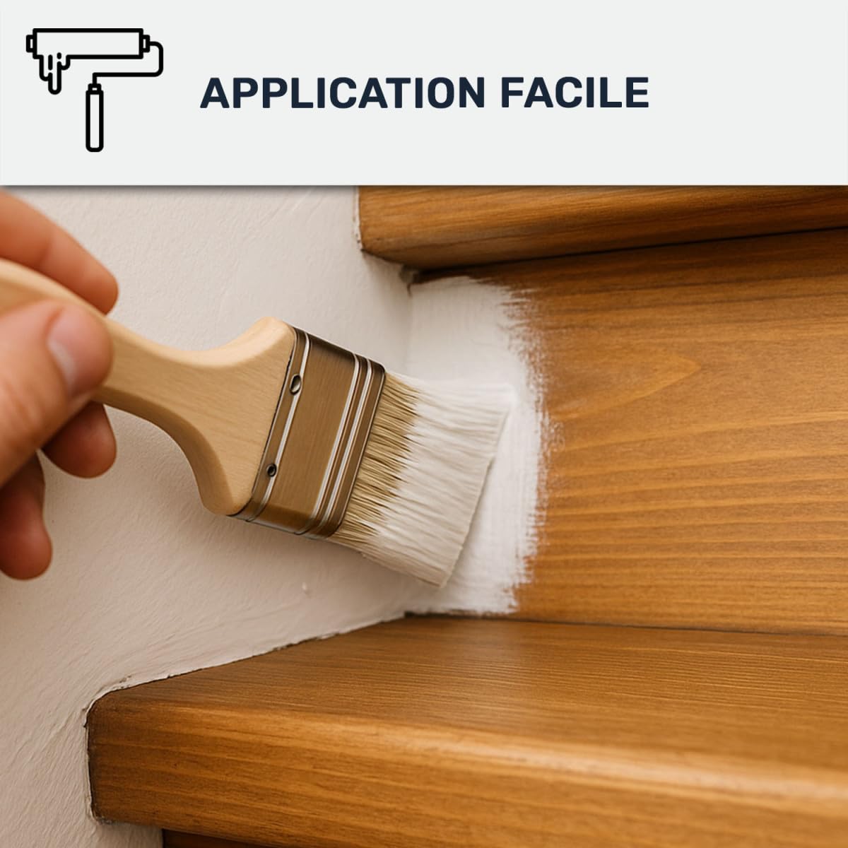 ARCANE INDUSTRIES Peinture pour escalier en bois - 4 kg Ivoire Clair - RAL 1015