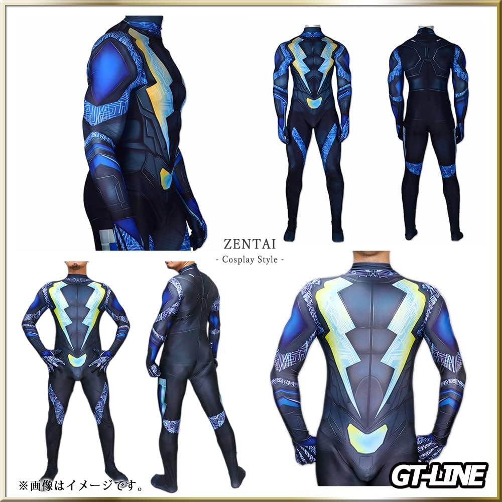Amazon.co.jp: [ジーティーライン] 全身タイツ ヒーロー ブラック