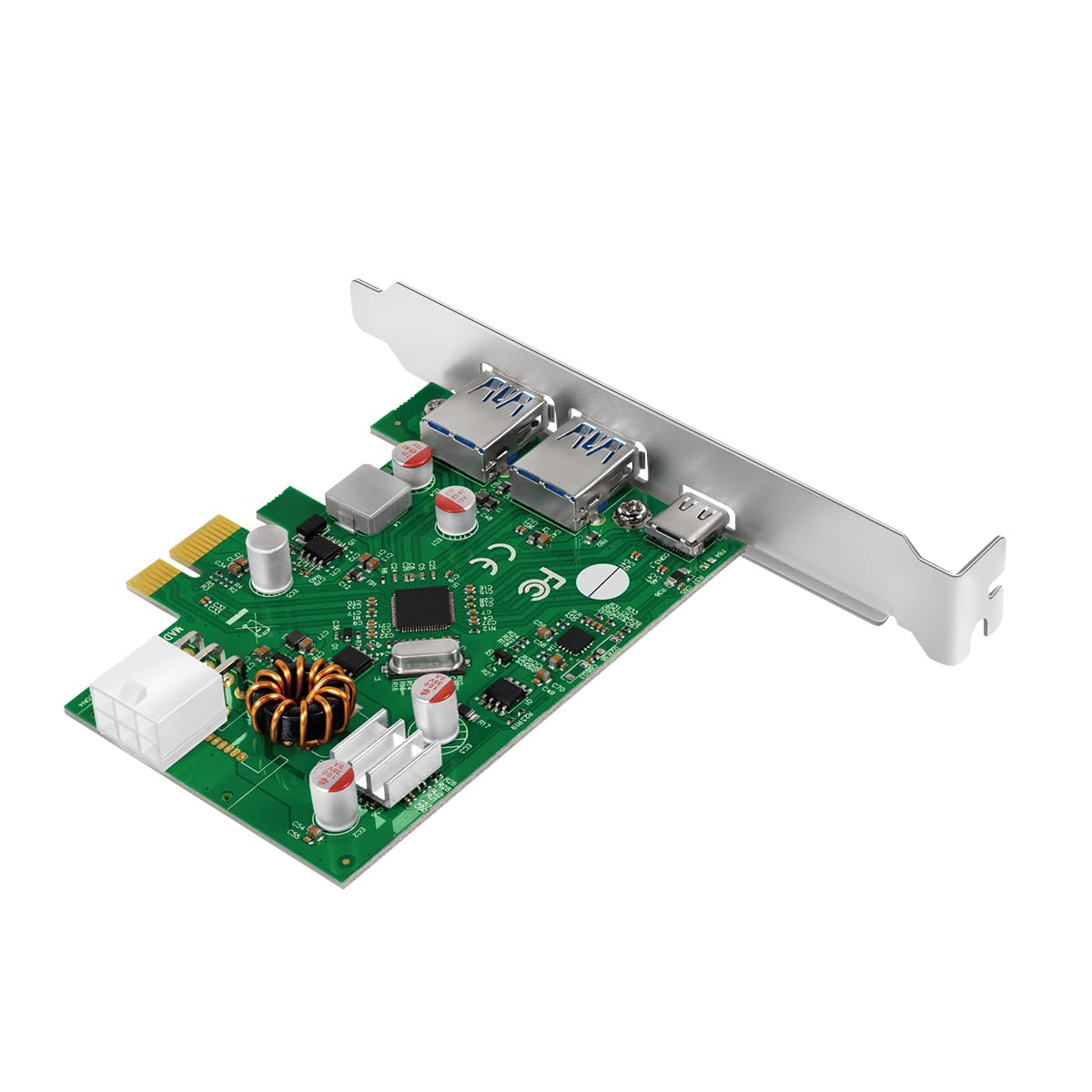 LogiLink PCI Express karta USB 3.2 (Gen1) z 1 x USB-C (Power Delivery 3.0) i 2 x USB-A