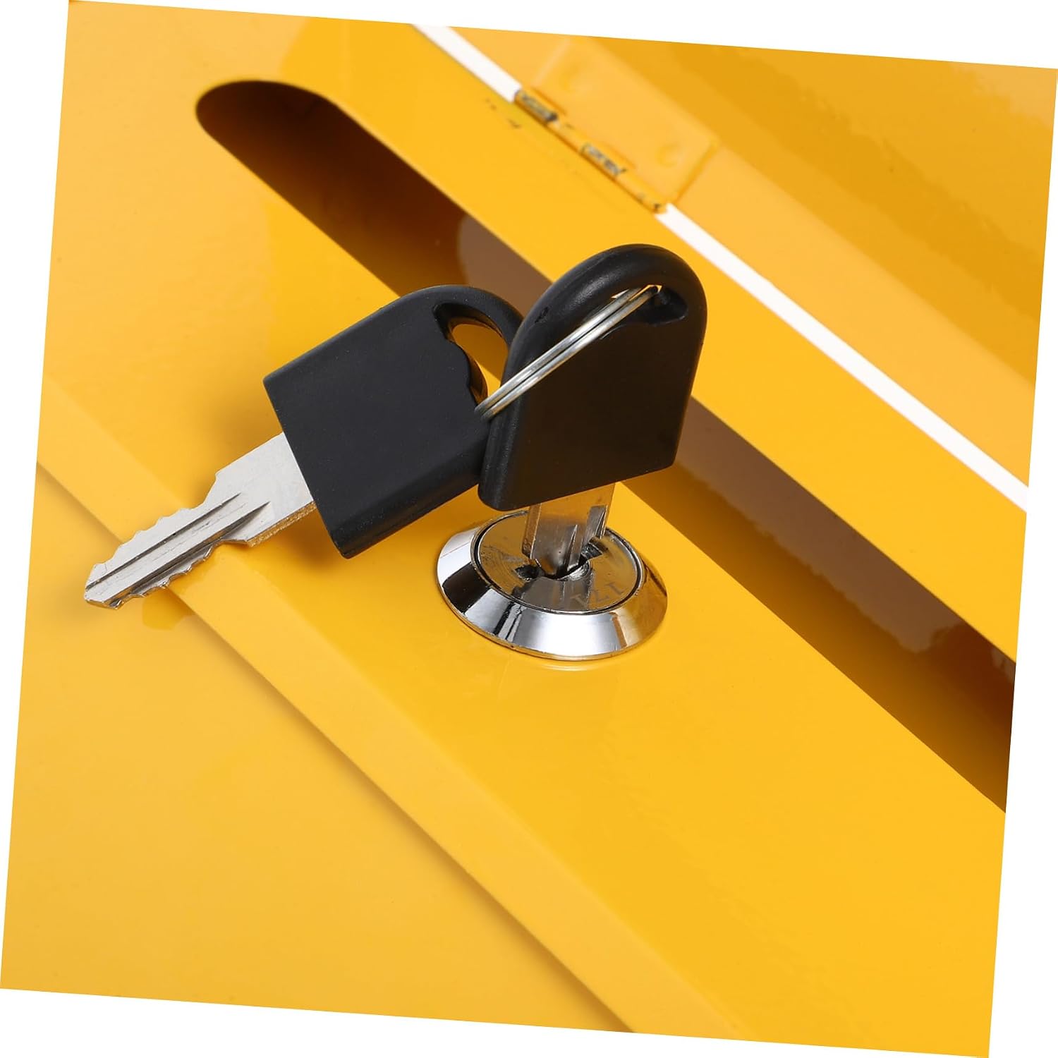 PRETYZOOM Lockable Retro Wall Mount Mailbox with Key, Outdoor Waterproof Mailbox for Newspaper and Donation Storage, Teacher and Office Mail Holder,