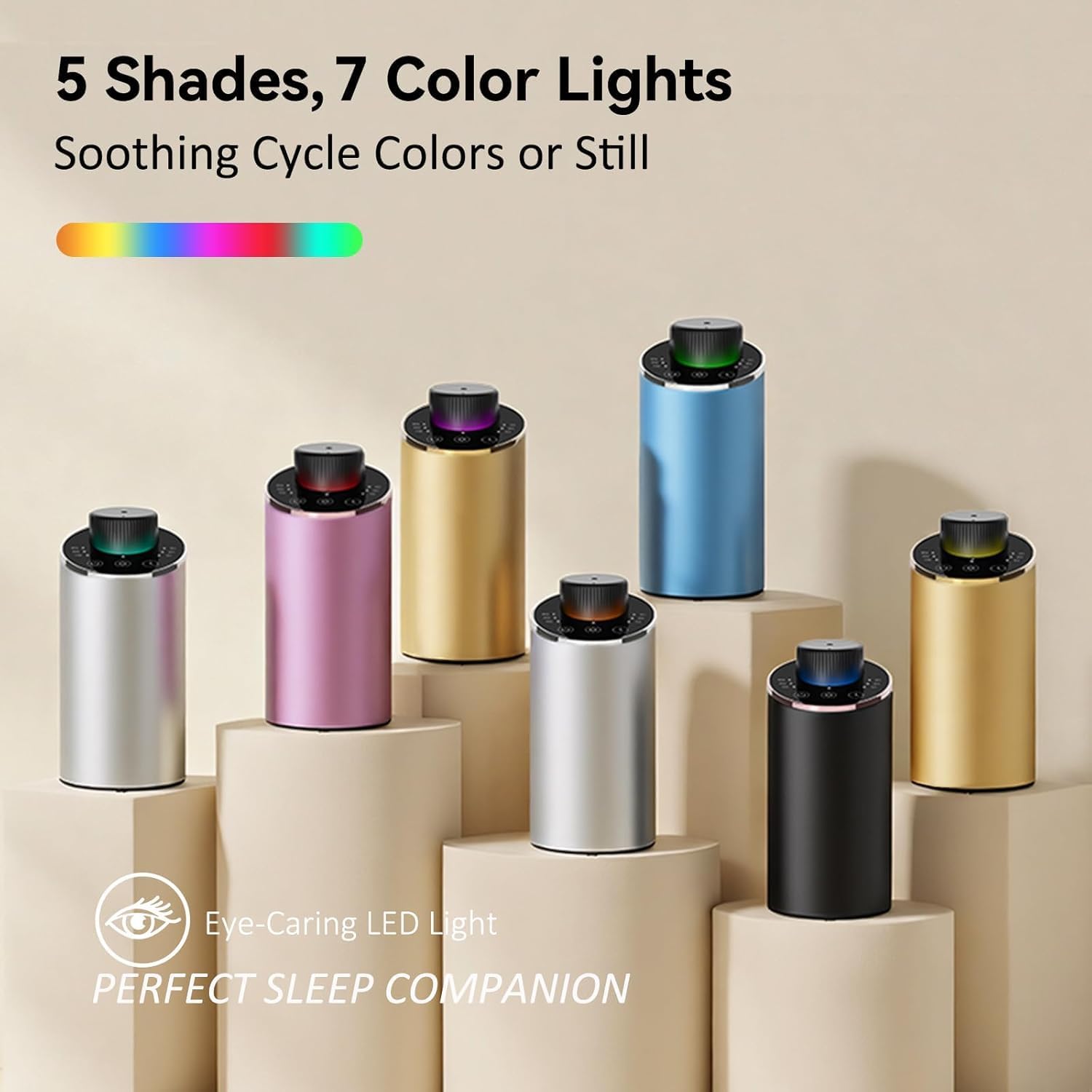 Waterless Essential Oil Diffuser Aromatherapy Scent Diffusers for Home Large Room, Bedroom, Car, Office, Desk, Battery Operated Mini Portable Air Freshener, 3 Countdown Timers & 3 Mist Levels - Image 9